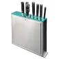 RACK POUR COUTEAUX 10 ENTRÉES 32x7x31 CM ARGENTE INOX (1 UNITÉ) RACK POUR COUTEAUX 10 ENTRÉES