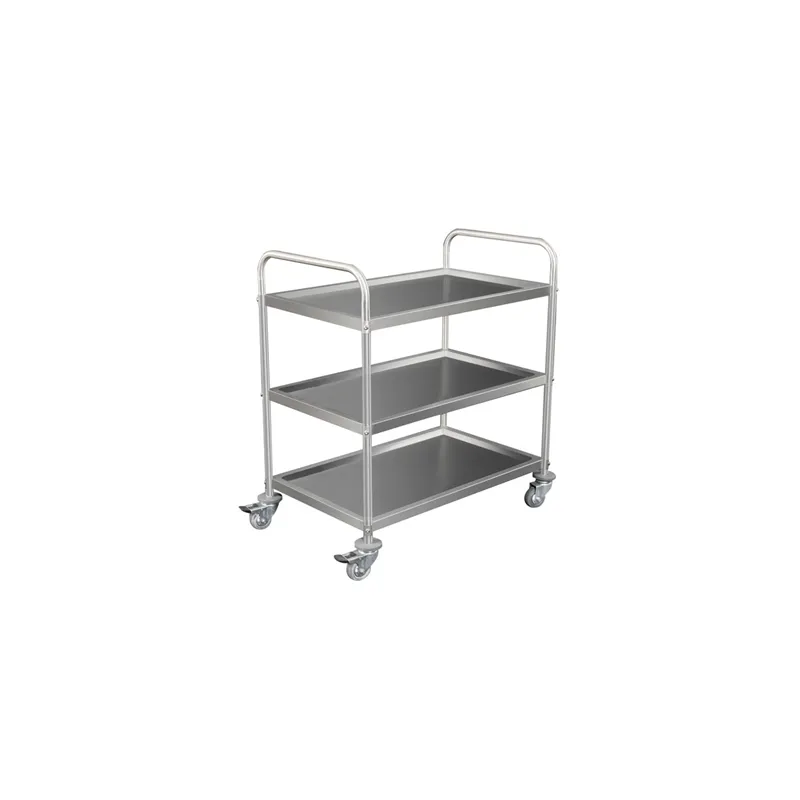 CHARIOT SERVICE 3 NIVEAUX ARROW  85x53x95 CM ARGENTE INOX (1 UNITÉ)
