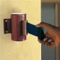 BARRIÈRE MURALE RETRACTIBLES RUBAN 200 CM 8,1x13 CM BLEU ALUMINIUM (1 UNITÉ) BARRIÈRE MURALE RETRACTIBLES RUBAN 200 CM