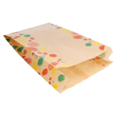 SACHETS PLATS POUR FRUITS  1,5 KG 32 G/M2 19+8x30 CM NATUREL KRAFT (250 UNITÉ)