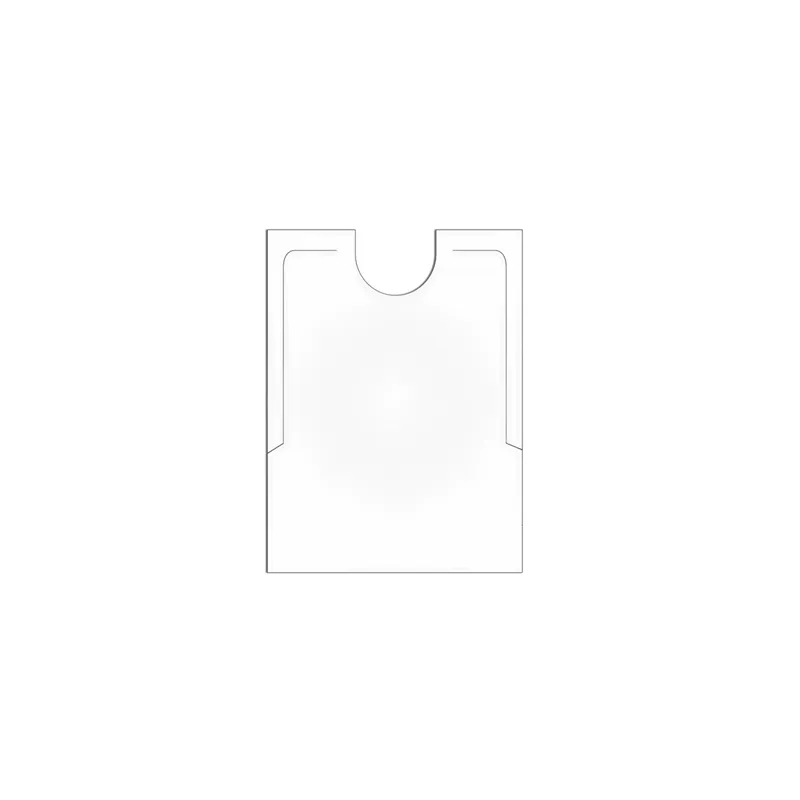 BAVOIRS POUR ADULTE   38,3x48 CM BLANC CPE (500 UNITÉ)