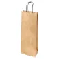 SACS SOS AVEC ANSES 1 BOUTEILLE 100 G/M2 14+8x40 CM OR KRAFT (250 UNITÉ) SACS SOS AVEC ANSES 1 BOUTEILLE