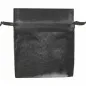GRANDS SACHETS ORGANDY AVEC FERMETURE 35x40 CM NOIR MICROFIBRE (48 UNITÉ) GRANDS SACHETS ORGANDY AVEC FERMETURE