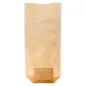 SACHETS AVEC BASE ET FENÊTRE PP 14x30,5 CM NATUREL KRAFT (100 UNITÉ) SACHETS AVEC BASE ET FENÊTRE PP
