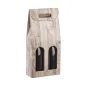 BOÎTES 2 BOUTEILLES 18x9x38,5 CM BOIS CARTON (30 UNITÉ) BOÎTES 2 BOUTEILLES
