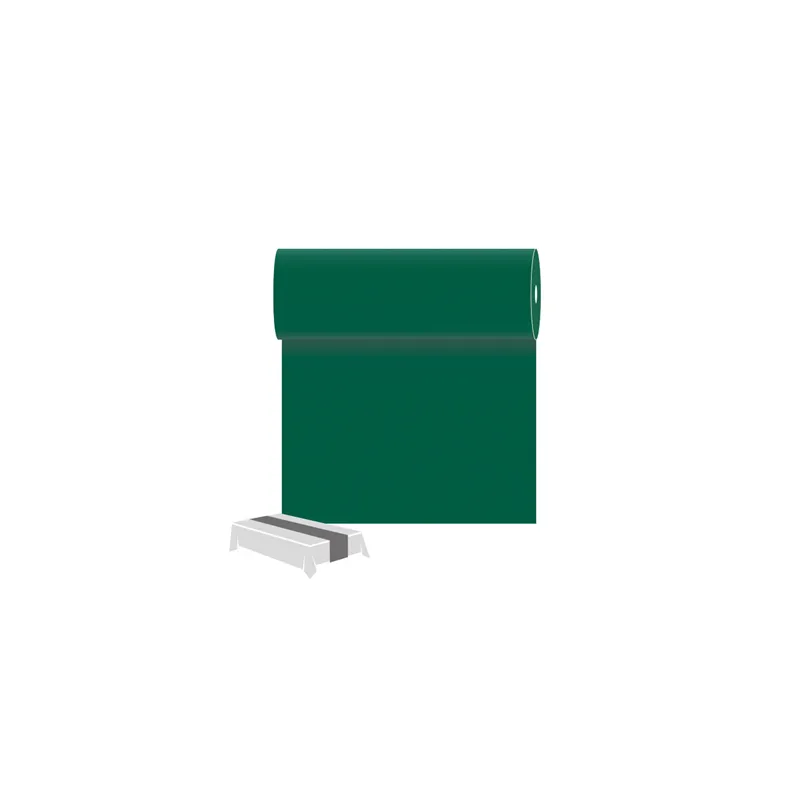 CHEMINS DE TABLE  55 G/M2 0,30x12 M VERT JAGUAR AIRLAID (6 UNITÉ)