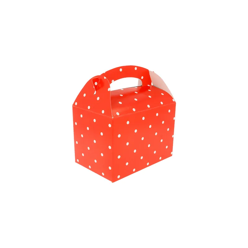 BOÎTES À POIS 'TOPOS' 320 G/M2 15,50x10,50x17,50 CM ROUGE CARTON (300 UNITÉ)