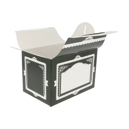 BOÎTES"VINTAGE"  320 G/M2 17x16x10 CM NOIR CARTON (300 UNITÉ)