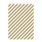 SACHETS PLATS RAYURES 60 G/M2 26+9x38 CM OR CELLULOSE (250 UNITÉ) SACHETS PLATS RAYURES