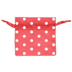 48 U. SACHETS ORGANDY AVEC FERMETURE-À POIS 12,5x11 CM ROUGE MICROFIBRE (1 UNITÉ)
