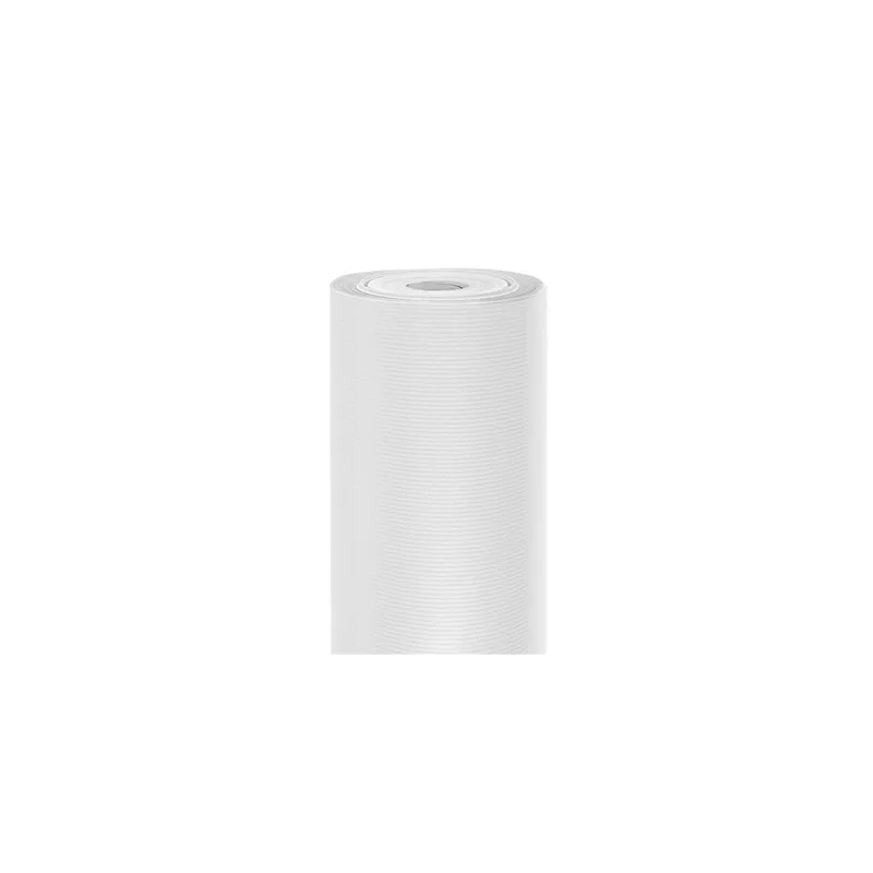 PAPIER CADEAU 100 M  60 G/M2 70 CM BLANC KRAFT VERGÉ (1 UNITÉ)