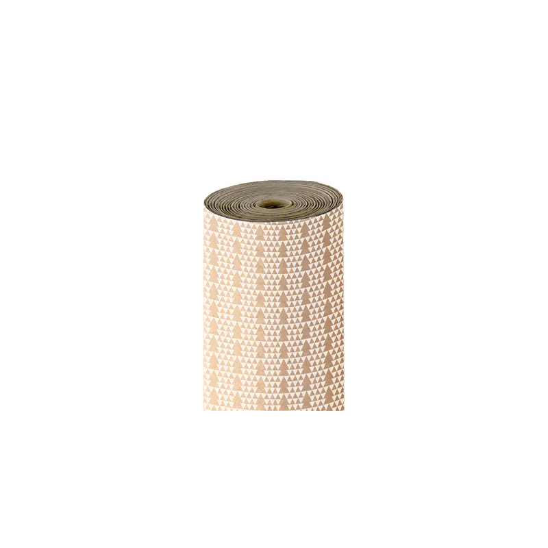 PAPIER CADEAU 50 M SAPINS ABETOS 60 G/M2 70 CM KRAFT VERGÉ (1 UNITÉ)