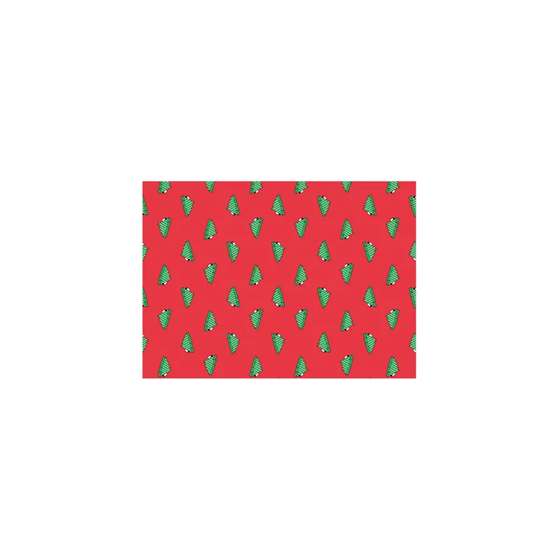 SETS DE TABLE KRAFT "CHRISTMAS TREES"  60 G/M2 31x43 CM ROUGE CELLULOSE (2000 UNITÉ)