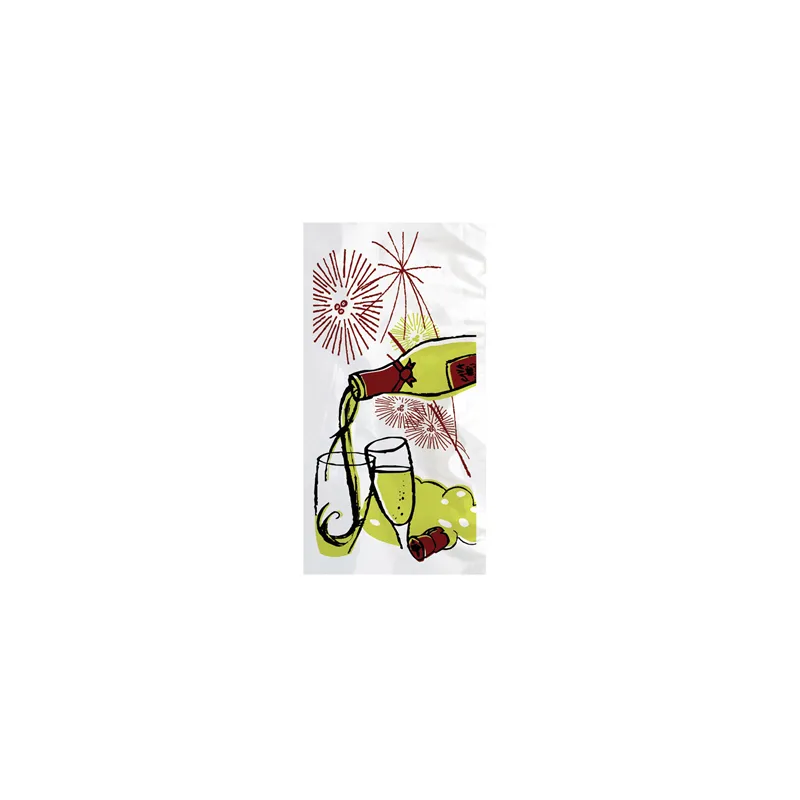 SACHETS RAISINS BONHEUR  150 G/M2 40µ 8,7x16,5 CM TRANSPARENT PP (100 UNITÉ)