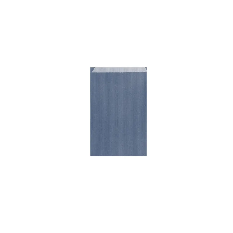 SACHETS PLATS 12+5x18 CM BLEU MARINE KRAFT VERGÉ (250 UNITÉ) SACHETS PLATS 12+5x18 CM BLEU MARINE KRAFT VERGÉ (250 UNITÉ)