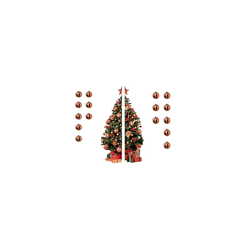 FIGURE ELECTROSTATIQUE "SAPIN" 15+15x60 CM ASSORTI PVC (1 UNITÉ) FIGURE ELECTROSTATIQUE "SAPIN" 15+15x60 CM ASSORTI PVC (1 UNITÉ)