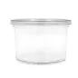 POTS TRAITEUR + COUVERCLES 750 ML Ø11,7x10,5 CM TRANSPARENT PET (250 UNITÉ) POTS TRAITEUR + COUVERCLES