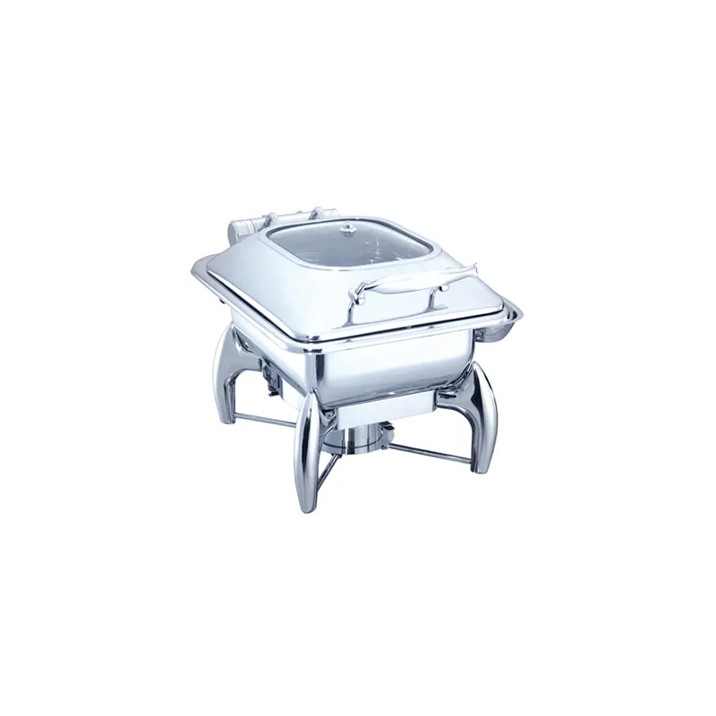 CHAFING DISH 4 L   45,5x32x34 CM ARGENTE INOX (1 UNITÉ)