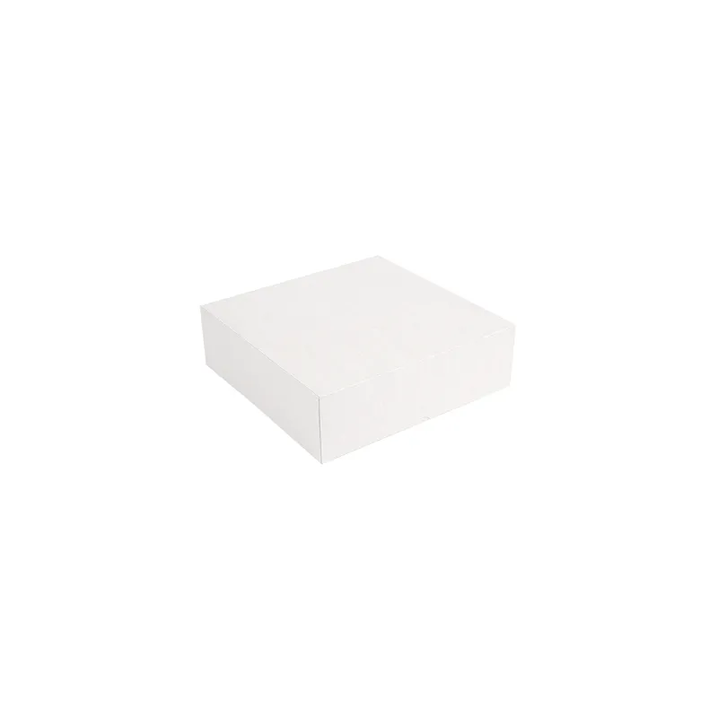 BOÎTES PATISSERIES SANS FENÊTRE THEPACK  30x30x8 CM BLANC CARTON NANO-MICRO (100 UNITÉ)