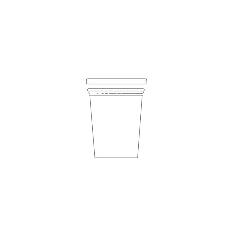 POTS TRAITEUR + COUVERCLES  1 L Ø11,7x14 CM TRANSPARENT PET (250 UNITÉ)
