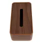 DISTRIBUTEUR MOUCHOIRS 26,5x14x8,5 CM MARRON BOIS (1 UNITÉ) DISTRIBUTEUR MOUCHOIRS