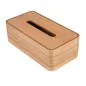 DISTRIBUTEUR MOUCHOIRS 26,5x14x8,5 CM NATUREL BOIS (1 UNITÉ) DISTRIBUTEUR MOUCHOIRS