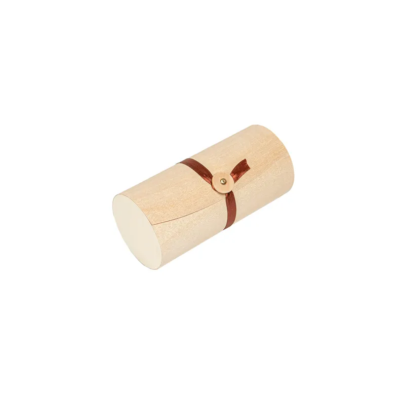 PETITES BOÎTES EN FEUILLE DE PEUPLIER   Ø7x16 CM NATUREL BOIS (60 UNITÉ)