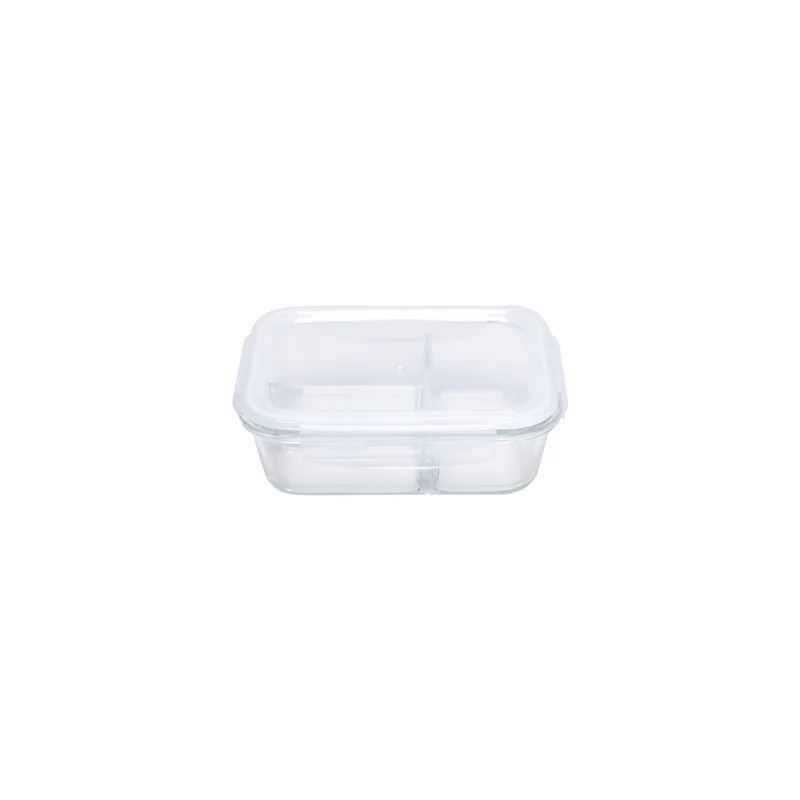 RÉCIPIENTS AVEC COUVERCLE 2 COMP. WAKI GLASS 1500 ML 23,2x17,5x8 CM TRANSPARENT VERRE (6 UNITÉ) RÉCIPIENTS AVEC COUVERCLE 2 COMP. WAKI GLASS 1500 ML 23,2x17,5x8 CM TRANSPARENT VERRE (6 UNITÉ)