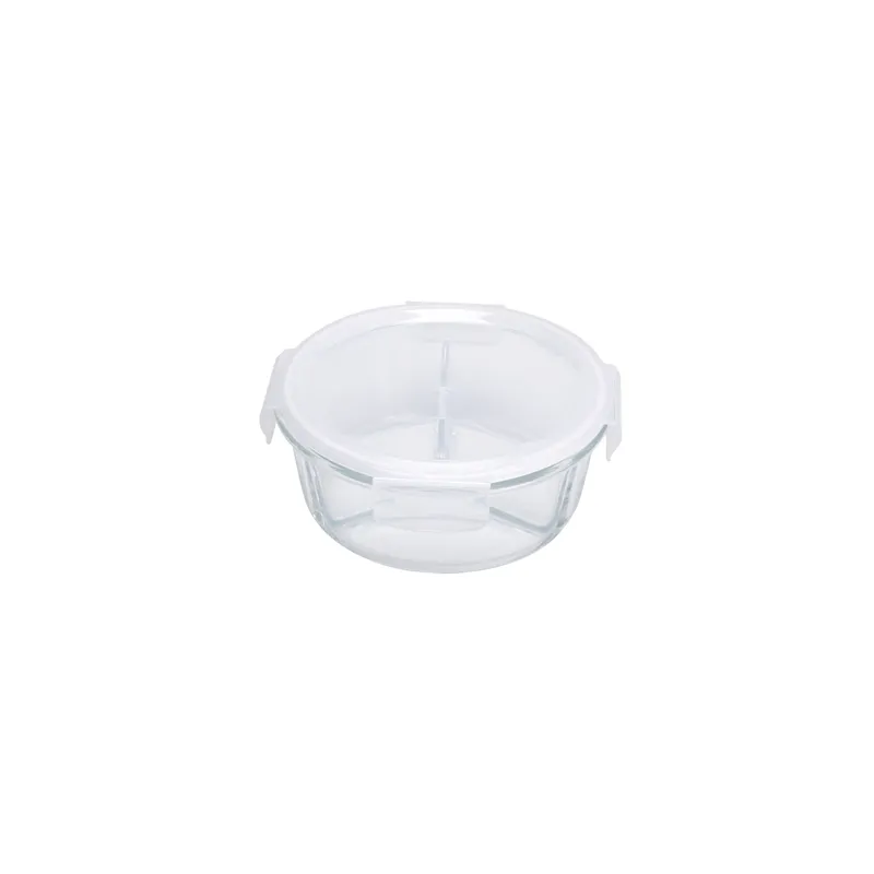 RÉCIPIENTS AVEC COUVERCLE 3 COMP. WAKI GLASS 950 ML Ø17,2/6,6x7,5CM TRANSPARENT VERRE (6 UNITÉ) RÉCIPIENTS AVEC COUVERCLE 3 COMP. WAKI GLASS 950 ML Ø17,2/6,6x7,5CM TRANSPARENT VERRE (6 UNITÉ)