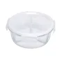 RÉCIPIENTS AVEC COUVERCLE 3 COMP. WAKI GLASS 950 ML Ø17,2/6,6x7,5CM TRANSPARENT VERRE (6 UNITÉ) RÉCIPIENTS AVEC COUVERCLE 3 COMP.