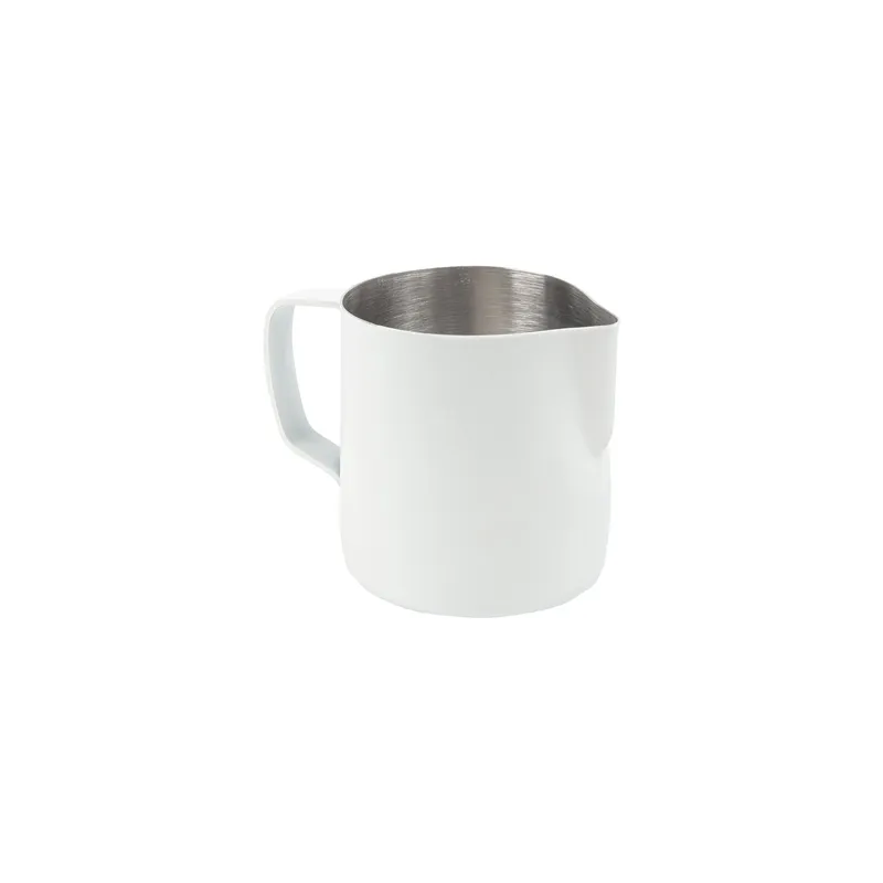 POT À LAIT SANS COUVERCLE  350 ML 12x7x9 CM BLANC INOX (1 UNITÉ)