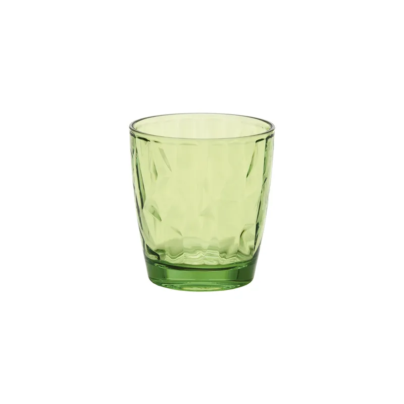 GOBELETS  305 ML Ø 8,4/6,3x9,2 CM VERT POLYCARBONATE (12 UNITÉ)