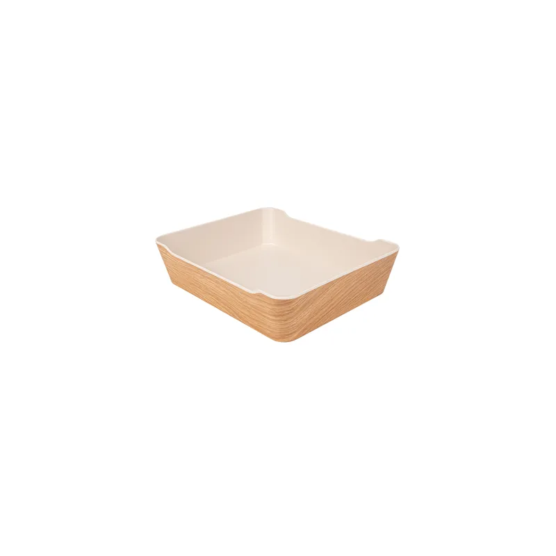 BENTO BOXES ASAMI WARE 3000 ML 29x24x6,7 CM COMPARAISON BOIS MÉLAMINE (6 UNITÉ)