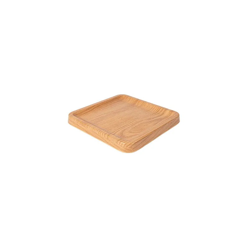 ASSIETTES PLATES CARRÉES ASAMI WARE  23x23x2,2 CM COMPARAISON BOIS MÉLAMINE (4 UNITÉ)