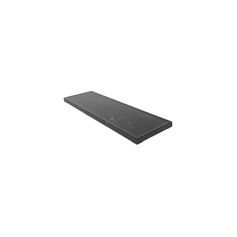 PLATEAU POUR BUFFET ASAMI WARE  53x16,2x1,7 CM IMITATION MARBRE NOIR MÉLAMINE (1 UNITÉ)