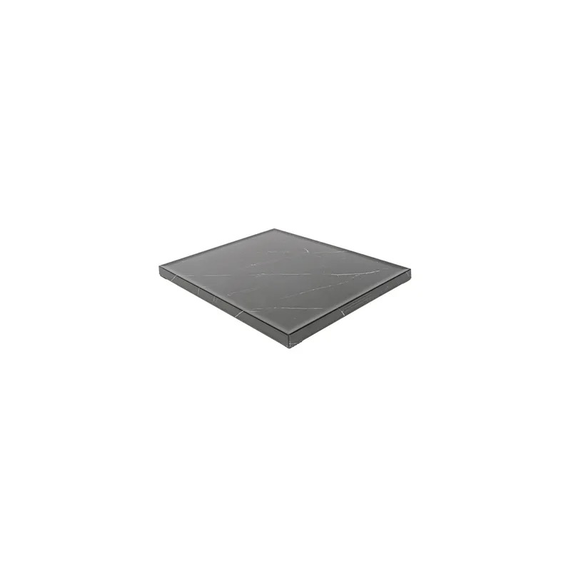 PLATEAU POUR BUFFET ASAMI WARE  32,5x26,5x1,7 CM IMITATION MARBRE NOIR MÉLAMINE (1 UNITÉ)