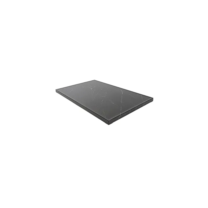 PLATEAU POUR BUFFET ASAMI WARE  53x32,5x1,7 CM IMITATION MARBRE NOIR MÉLAMINE (1 UNITÉ)