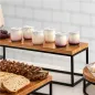 SUPPORT PLATEAUX BUFFET C. 263.51/263.55 ASAMI WARE 53x16,2x16 CM NOIR METAL (1 UNITÉ) SUPPORT PLATEAUX BUFFET C. 263.51/263.55