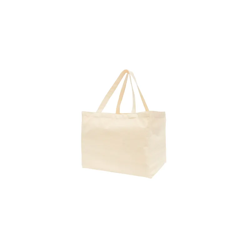 SACS RÉUTILISABLES  140 G/M2 38+12x42 CM BEIGE COTON (25 UNITÉ)