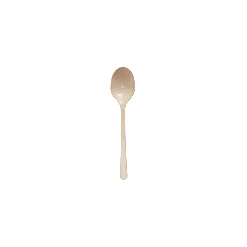 CUILLÈRES 'LUXURY'  20 CM IVOIRE FIBRE DE BOIS (10 UNITÉ)