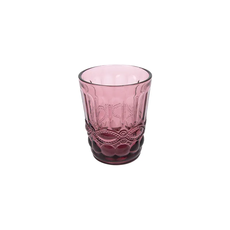 GOBELETS VINTAGE WAKI GLASS 'VINTAGE' 250 ML Ø8x10 CM LAVANDE VERRE (6 UNITÉ)