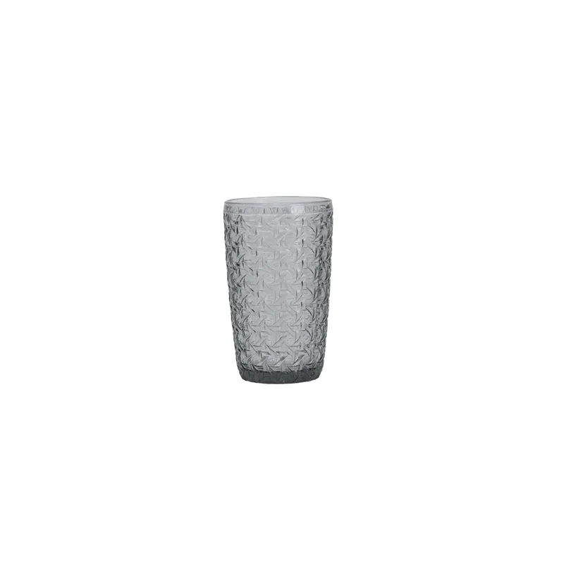 GOBELETS WAKI GLASS 'VINTAGE' 380 ML Ø8x13 CM GRIS VERRE (6 UNITÉ) GOBELETS WAKI GLASS 'VINTAGE' 380 ML Ø8x13 CM GRIS VERRE (6 UNITÉ)