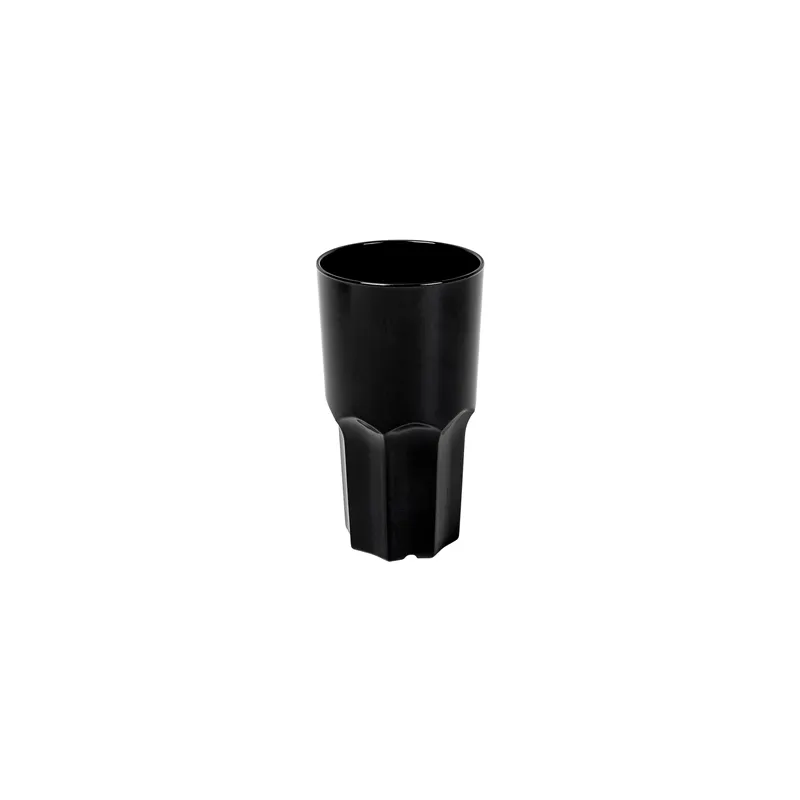 GOBELETS EMPILABLES  460 ML Ø 8,2/6,2x15,1 CM NOIR POLYCARBONATE (12 UNITÉ)
