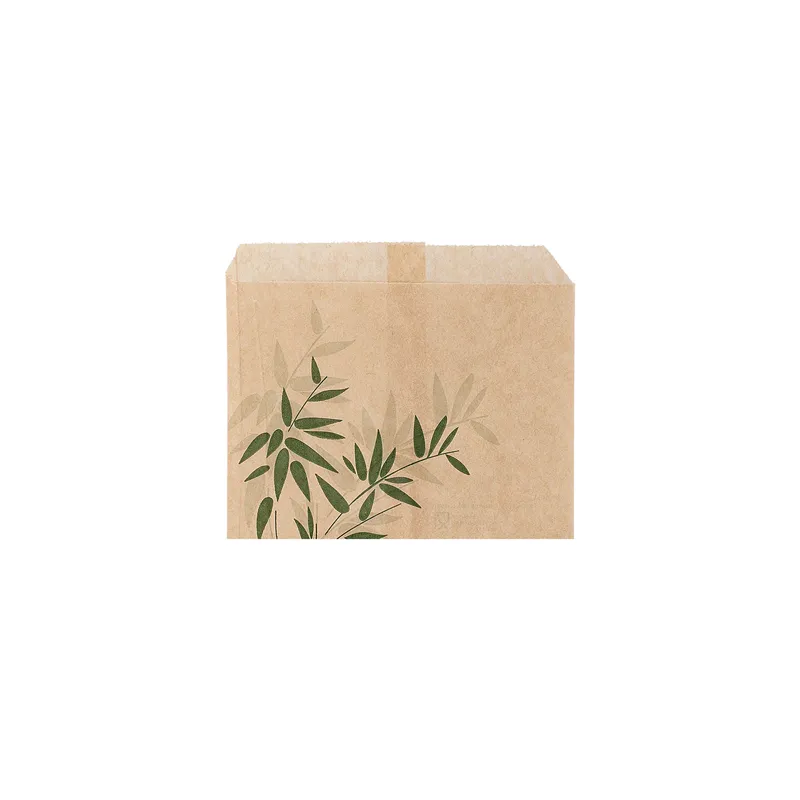 SACHET POUR FRITURES FEEL GREEN  32 G/M2 12x9 CM NATUREL PARCH.INGRAISSABLE (1000 UNITÉ)