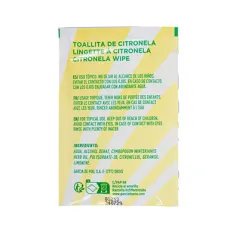 LINGETTES CITRONNELLE  50 G/M2 6,8x10 CM BLANC CELLULOSE (300 UNITÉ)
