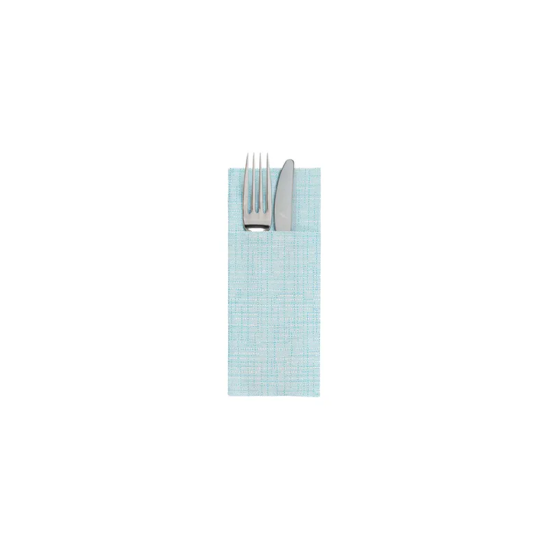 SERVIETTES "CANGURITO" 'DRY COTTON' 55 G/M2 33x40 CM TURQUOISE AIRLAID (700 UNITÉ)