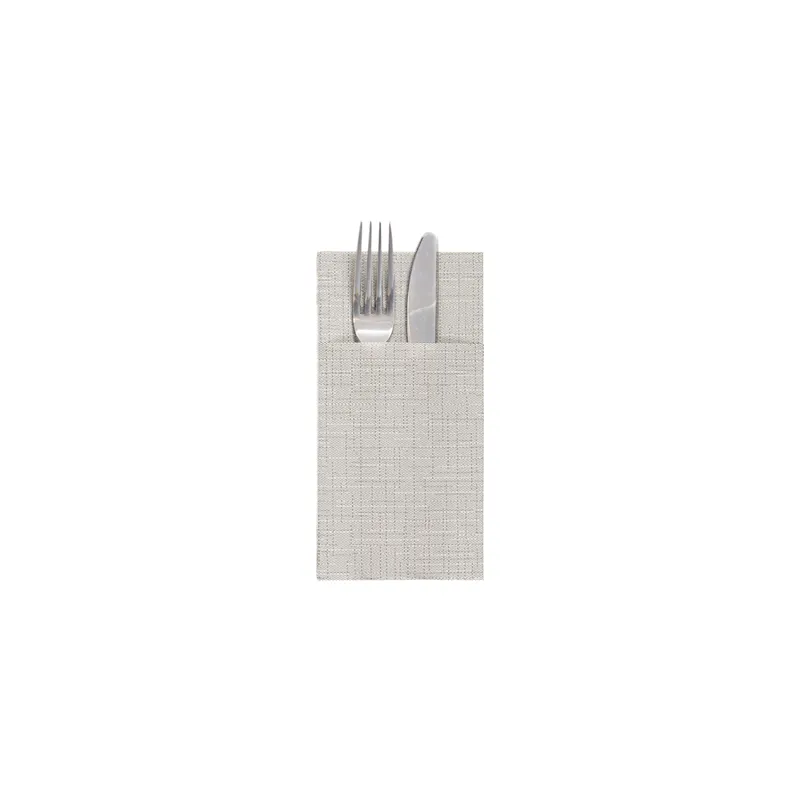 SERVIETTES KANGOUROU 'DRY COTTON' 55 G/M2 40x40 CM GRIS AIRLAID (700 UNITÉ)