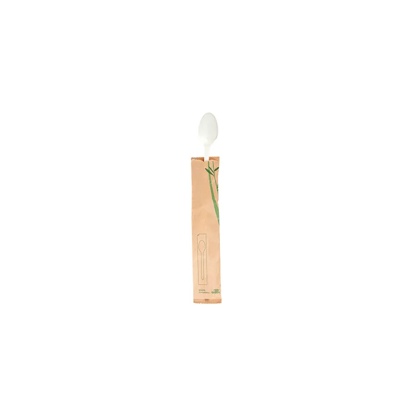 LONGUES CUILLÈRES EN SACHET FEEL GREEN 21 CM BLANC CPLA (500 UNITÉ) LONGUES CUILLÈRES EN SACHET FEEL GREEN 21 CM BLANC CPLA (500 UNITÉ)