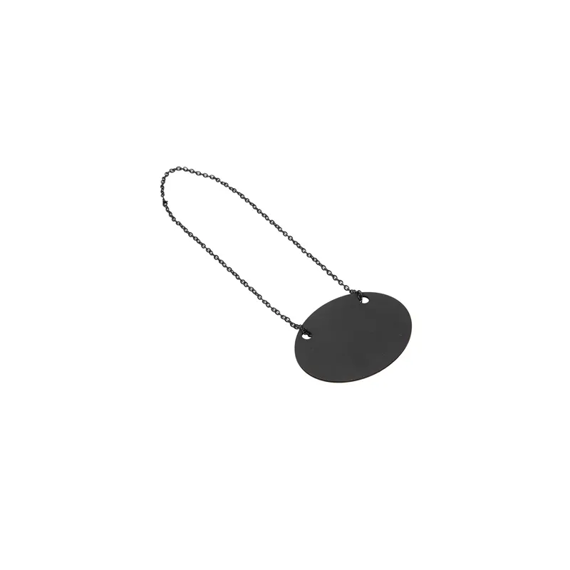 ARDOISE AVEC CHAÎNE Ø 10.3x7.9 CM NOIR ARDOISE (1 UNITÉ) ARDOISE AVEC CHAÎNE Ø 10.3x7.9 CM NOIR ARDOISE (1 UNITÉ)