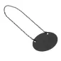 ARDOISE AVEC CHAÎNE Ø 10.3x7.9 CM NOIR ARDOISE (1 UNITÉ) ARDOISE AVEC CHAÎNE